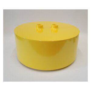 Midcentury 1960's Hellerware Yellow Large Bowl With Lid
